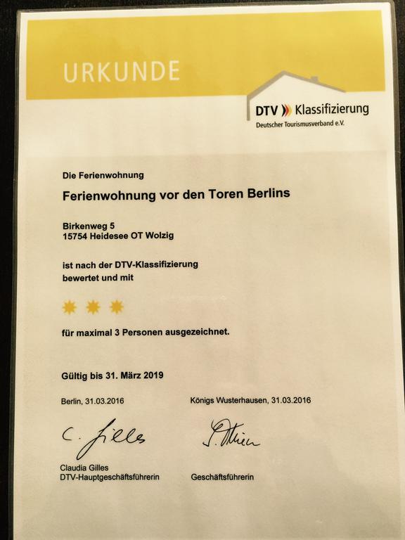 Ferienwohnung Vor Den Toren Berlins Heidesee 외부 사진